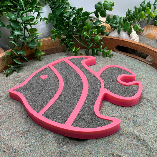Large Fish Sensory Filling Tray - Eco-Friendly 3D Printed for Sand, Rice & Oats