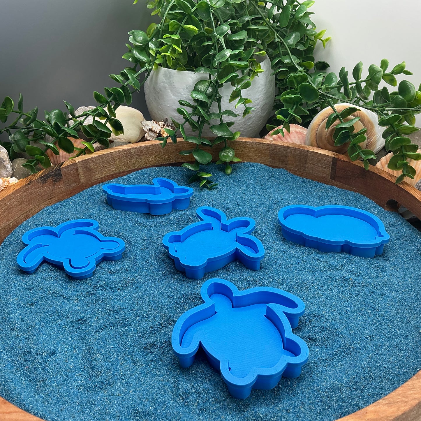 3D-printed sea turtle play dough cookie cutter set - 5 piece ocean theme - view 8 of 8