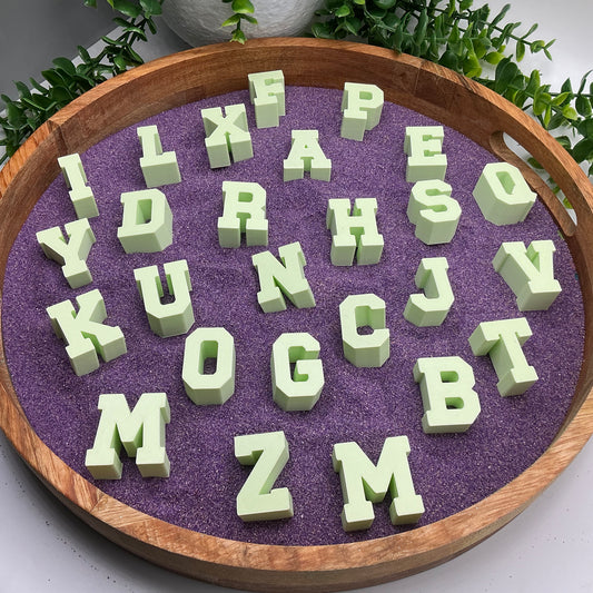 Small chunky stacking alphabet letters A to Z