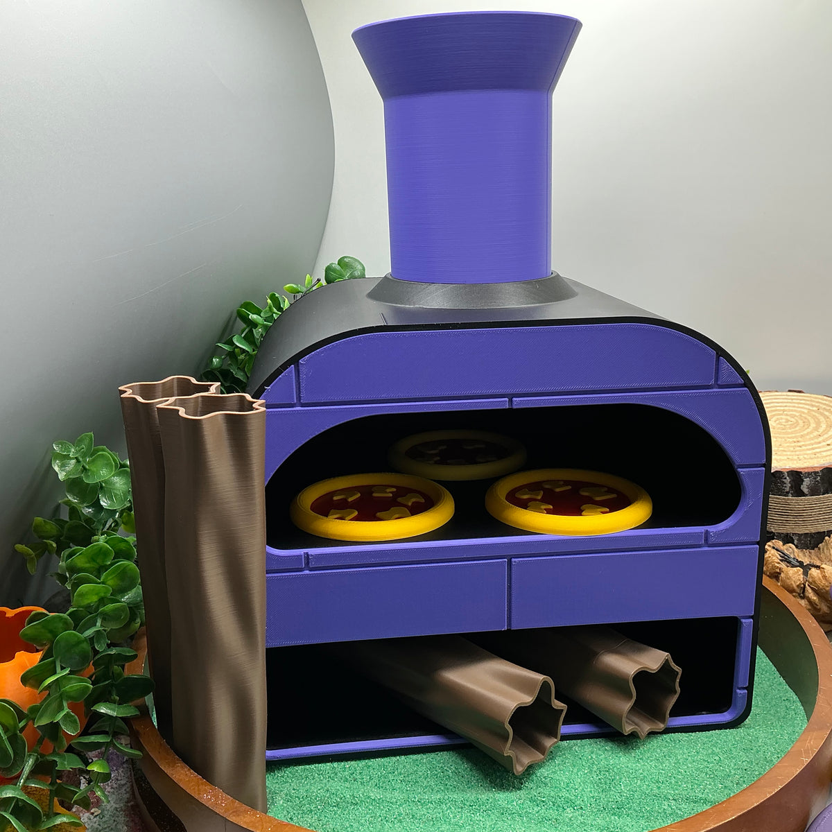Large Pizza Oven Stove Set Kitchen Food Role Play Set Eco-Friendly 3D Printed