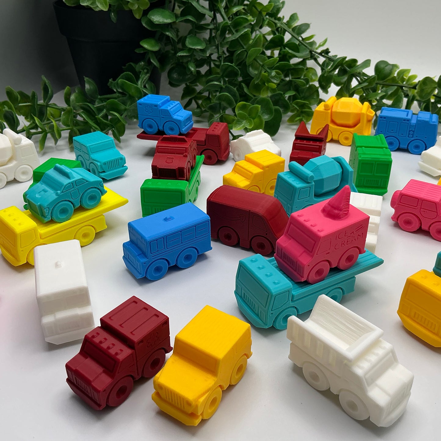 Mini Range Collection Set of 12 Mini Transport Vehicles 3D Printed Construction - View 5