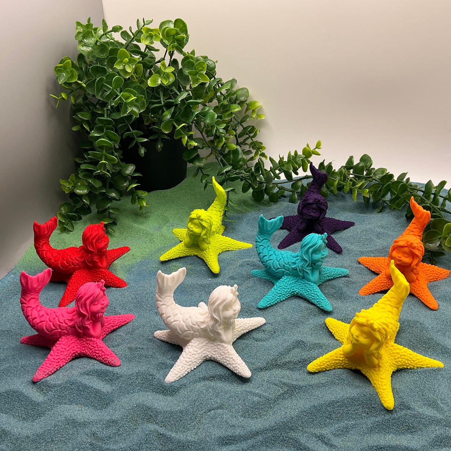 3D Printed Mermaid Princess on Starfish Textured Sensory Toy - View 14
