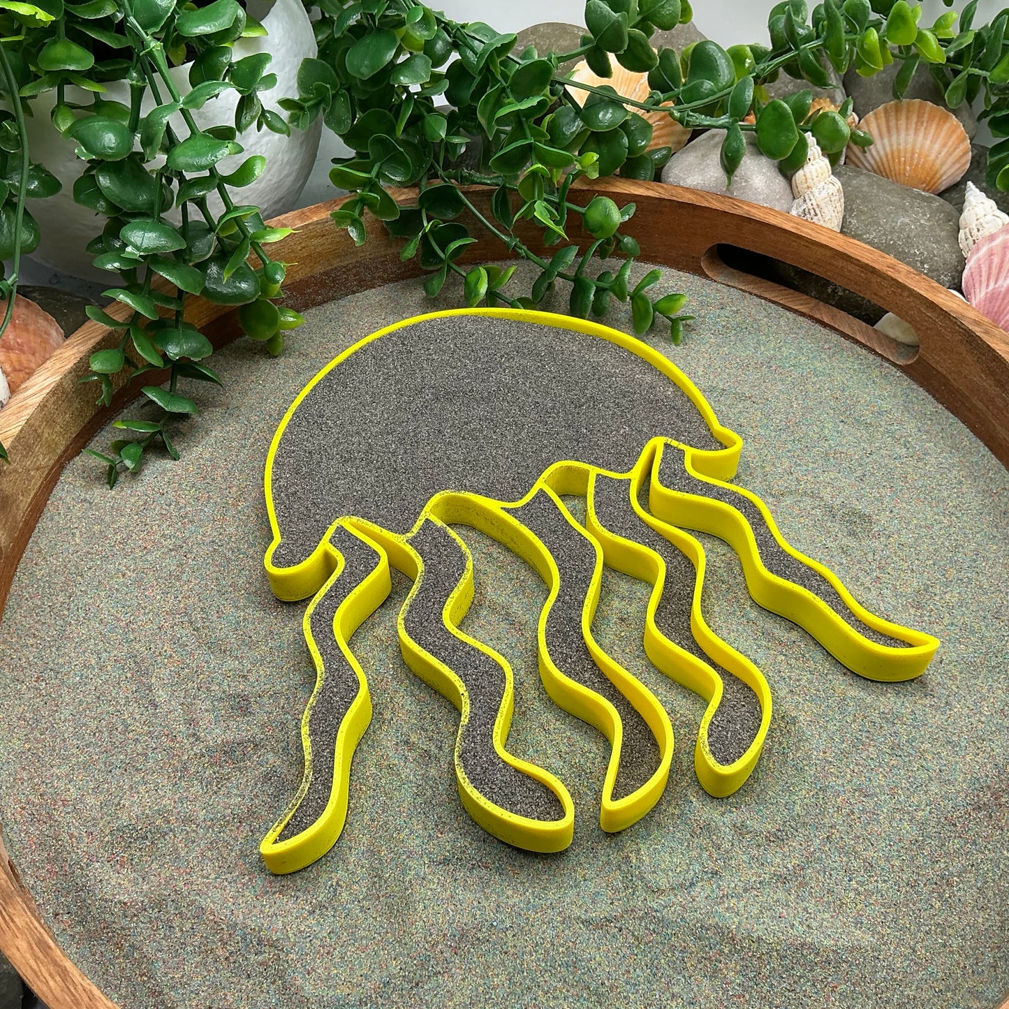 Large Jellyfish Sensory Filling Tray - Eco-Friendly 3D Printed for Sand, Rice & Oats