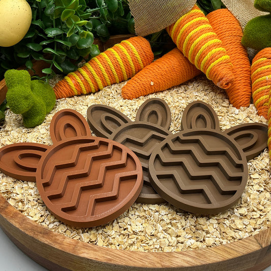 3-Piece Easter Bunny Sensory Tray Eco-Friendly Filling Tray's Spring Montessori - Alternative View