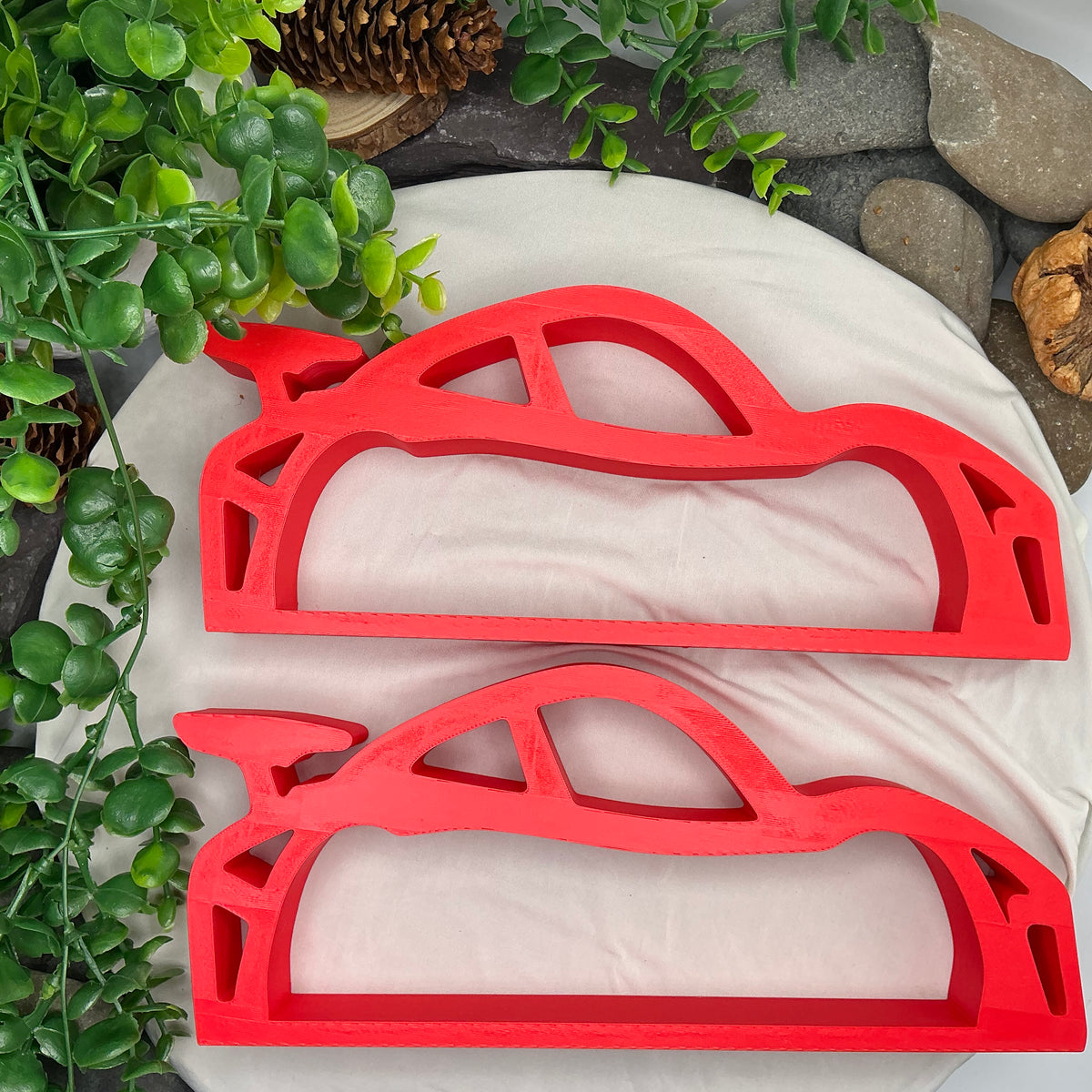 Sports car mini shelf displays Table top two piece set