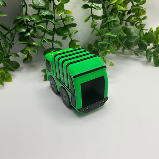 3D Printed Multi Coloured Children's Garbage Truck Vehicle Indoor & Outdoor Toy - Alternative View
