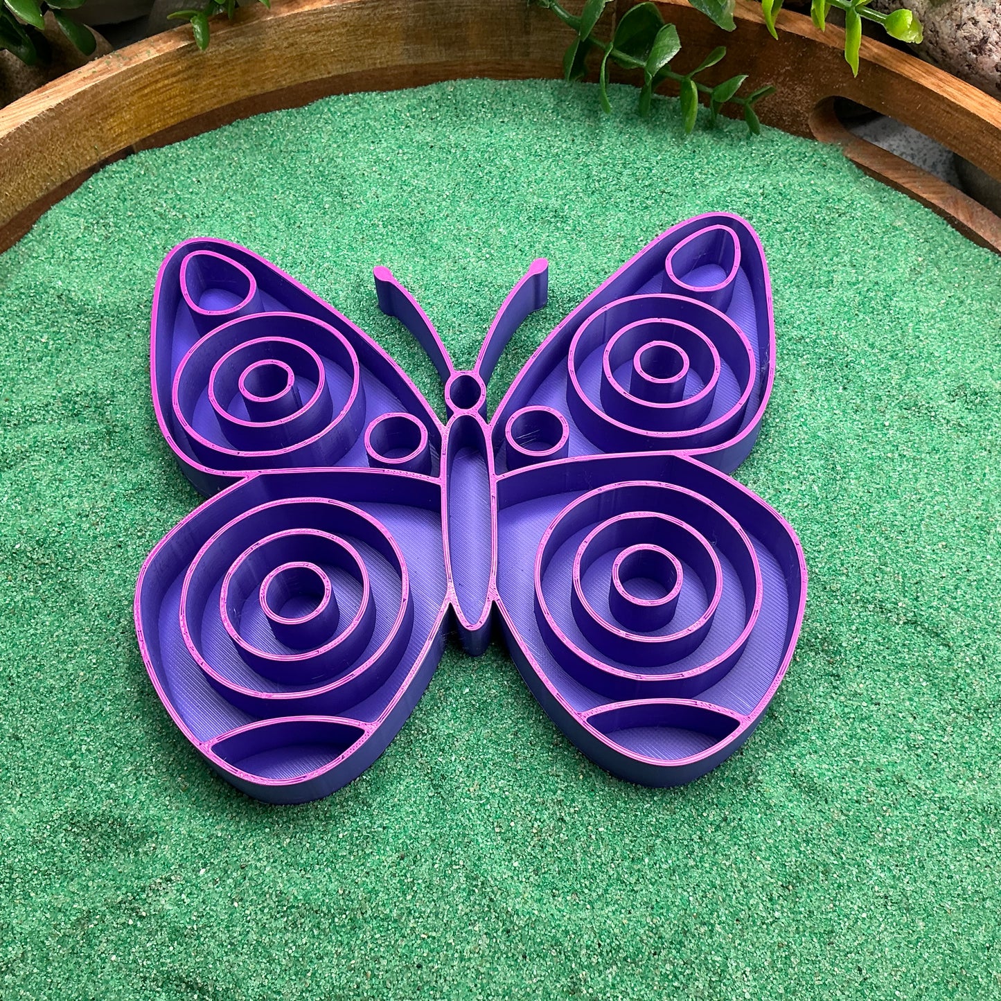 Large Butterfly Sensory Fill Shape - Pink , Purple or Yellow (Sand & Tuff Tray )