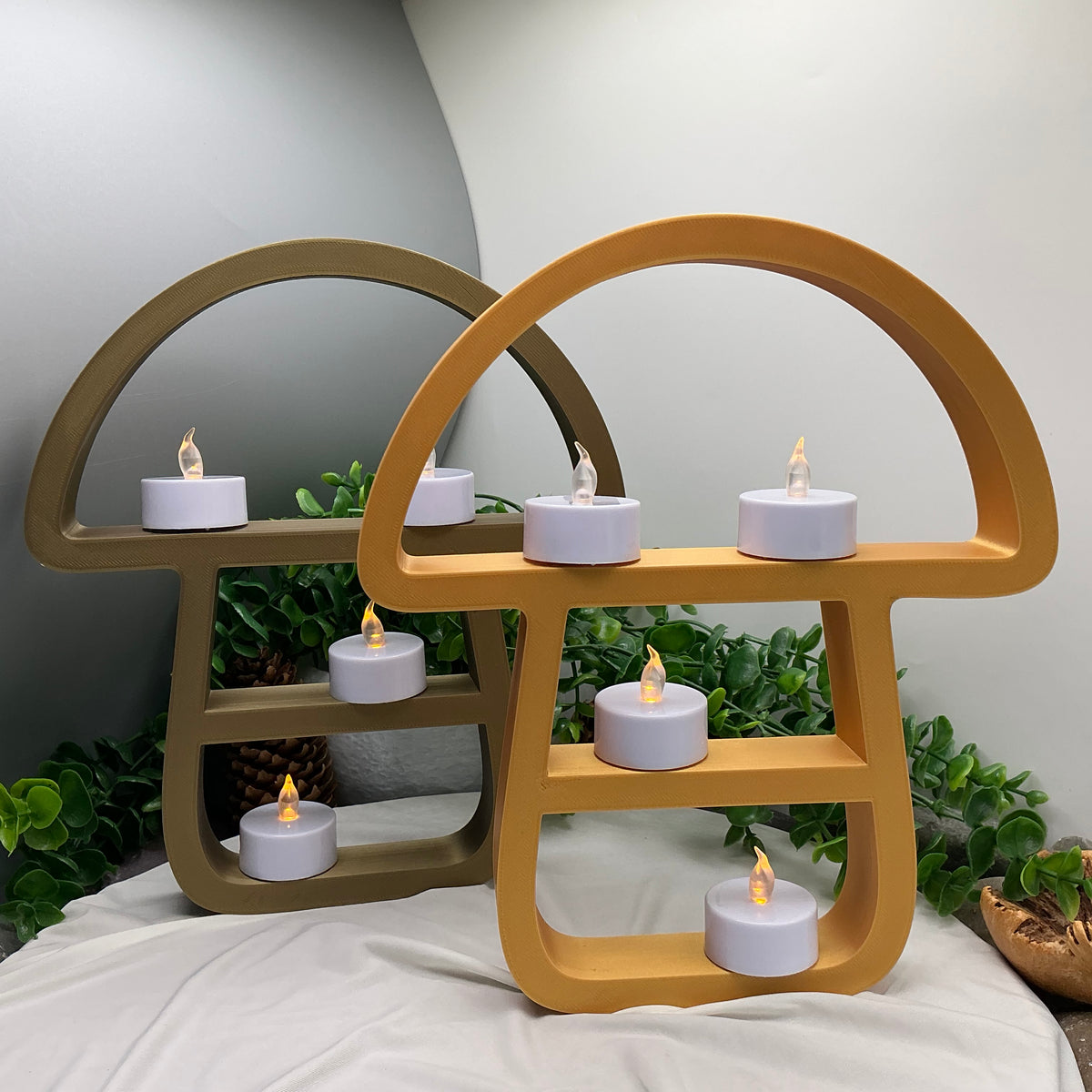 Autumn Mini Display shelves Mushroom, Hedgehog, Fox & Owl Autumn Decor