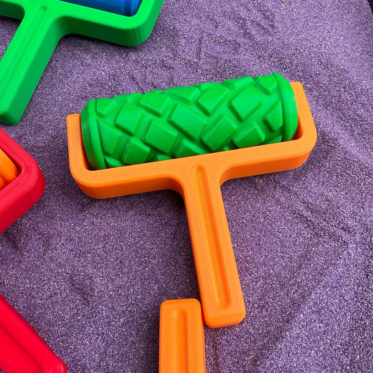 Road Pattern Roller 3 piece Set Sand Roller