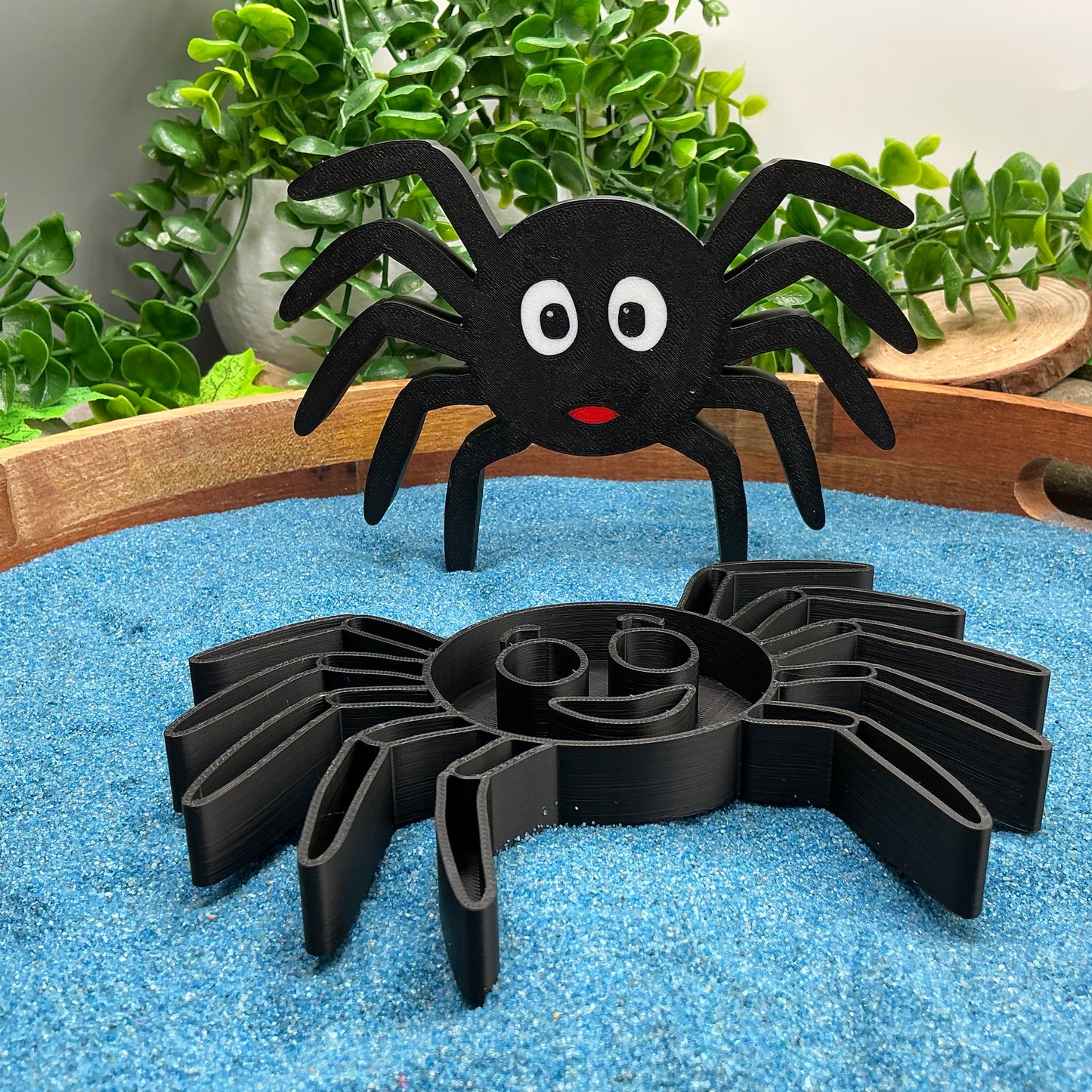 3D-printed spider sensory filling tray for Incy Wincy nursery rhyme and minibeasts play - view 2 of 8