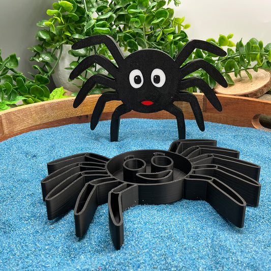3D-printed spider sensory filling tray for Incy Wincy nursery rhyme and minibeasts play - view 2 of 8