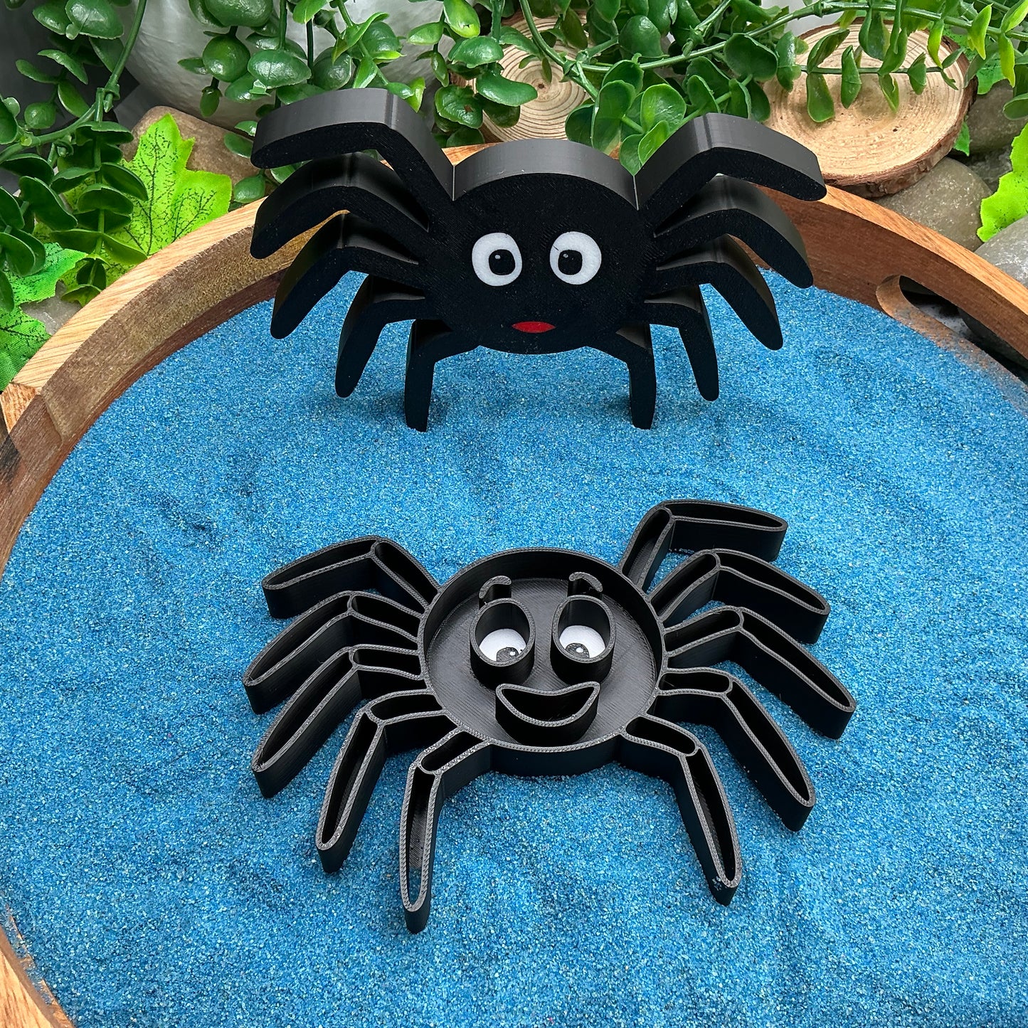 3D-printed spider sensory filling tray for Incy Wincy nursery rhyme and minibeasts play - view 8 of 8