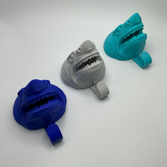 Shark Head Wall Hook 3D Printed Coat Hanger Ocean D�cor Kids Towel Holder for Ba - Alternative View