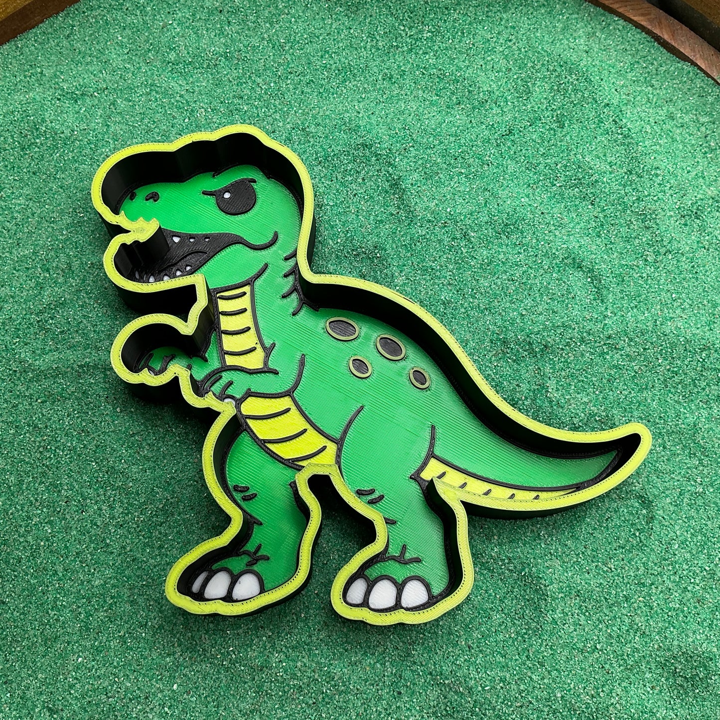 3D-printed dinosaur sensory play fill shape set - 6 piece with T-Rex, Triceratops, Stegosaurus, Spinosaurus, Pterodactyl, Brachiosaurus - view 3 of 16