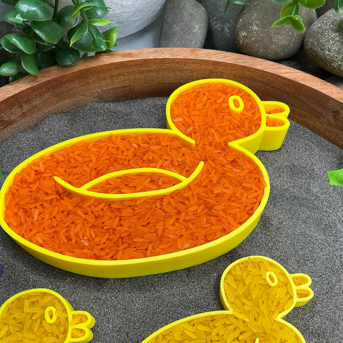 Five Little Ducks Sensory Tray Set 6 Piece Set Eco-Friendly 3D Printed Nursery Rhyme Activity
