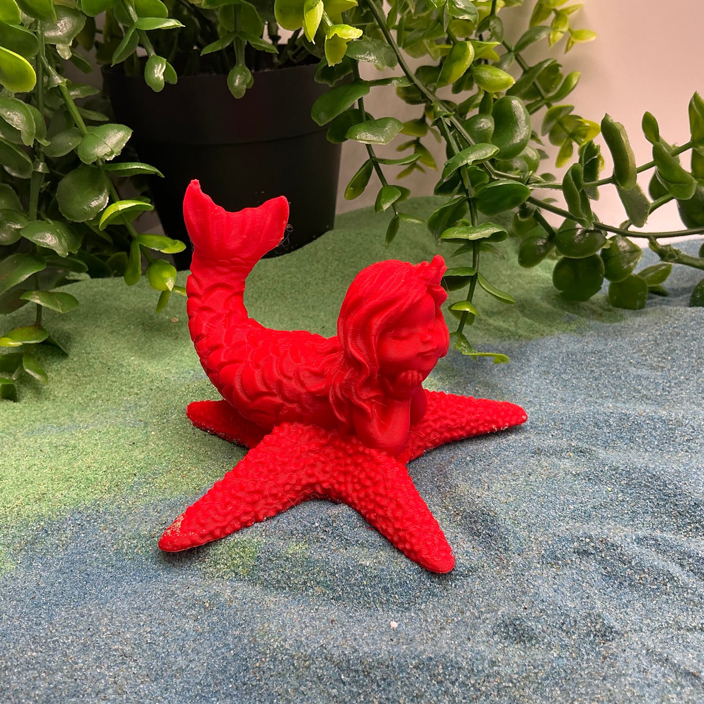 3D Printed Mermaid Princess on Starfish Textured Sensory Toy - View 11