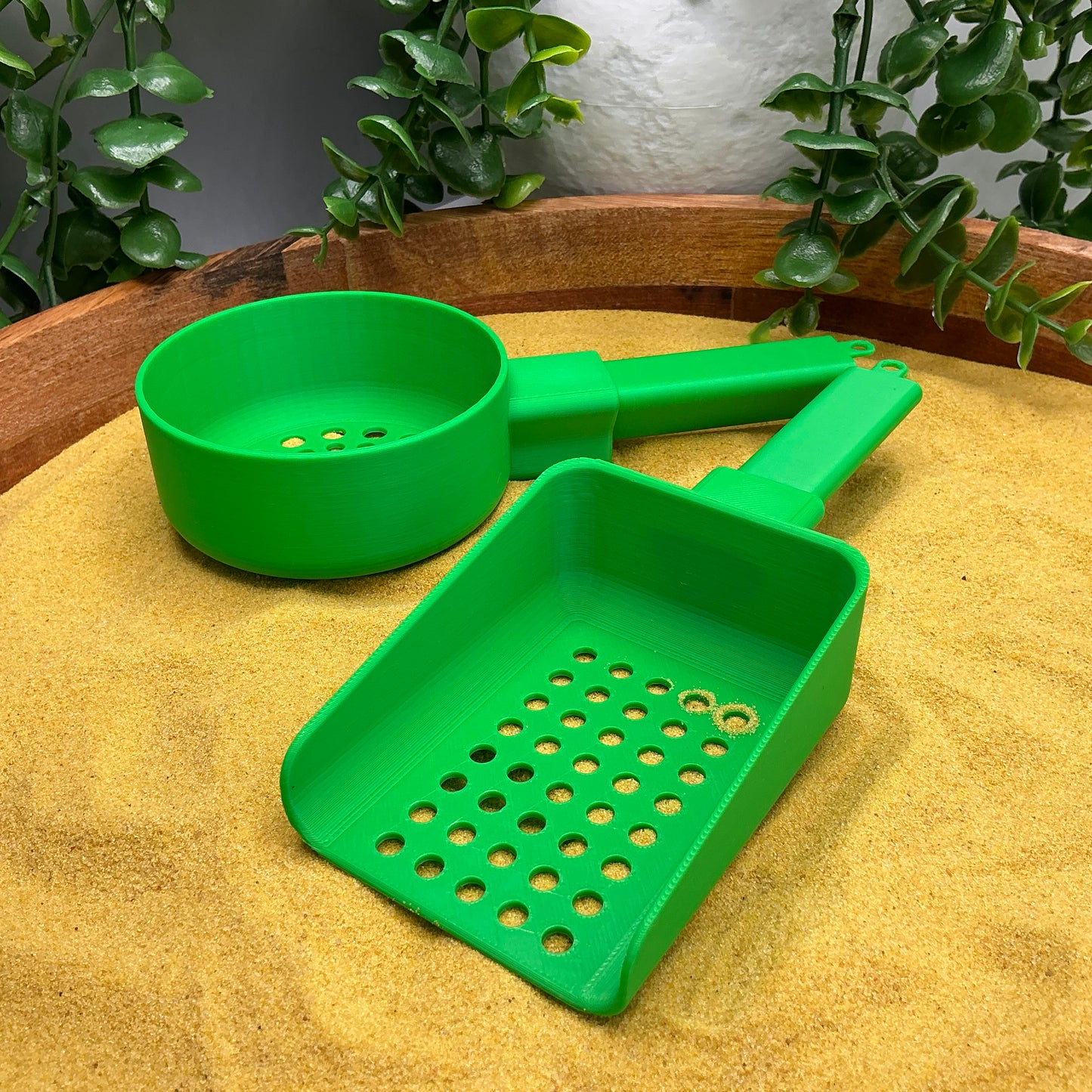 Sand & Water Sieve Set (2 Piece) Sieve Set for Sand Tray & Water Trays - showing texture