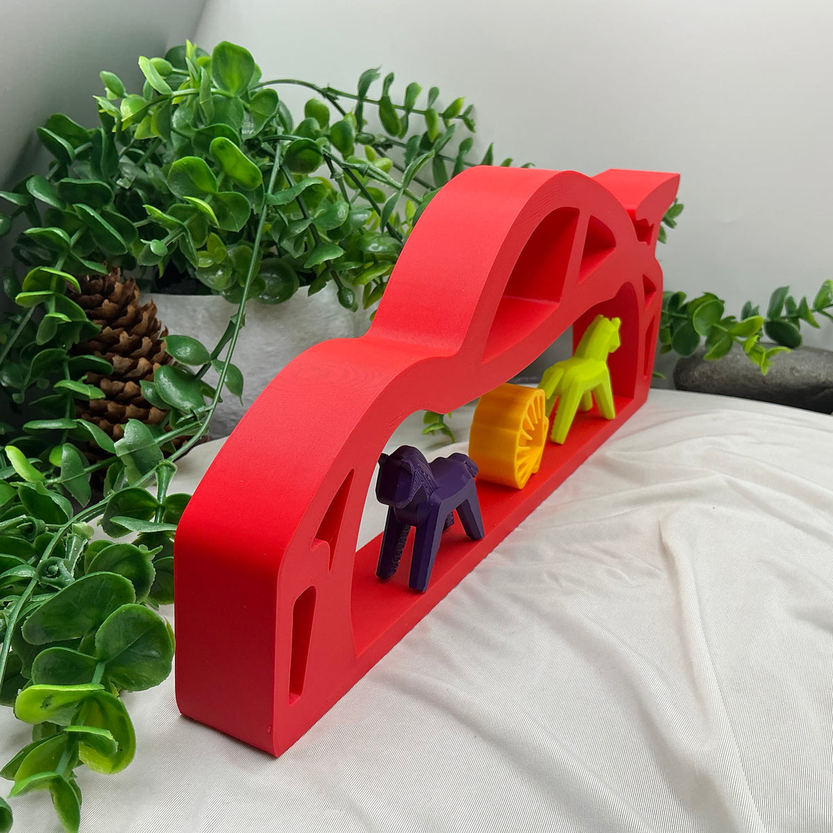 Sports car mini shelf displays Table top two piece set