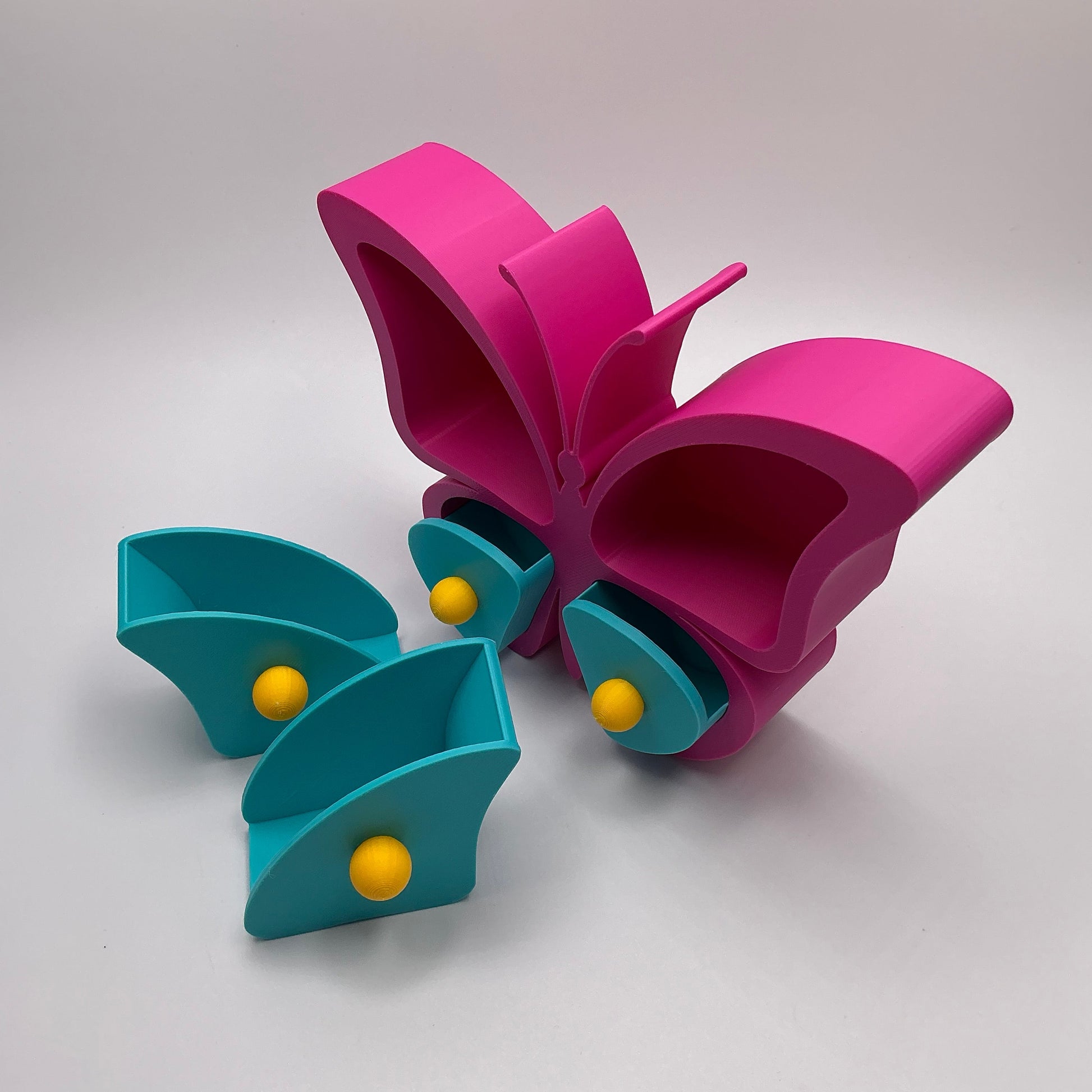 Butterfly Jewellery Box Keepsake Organizer Cute Earring & Ring Storage Girls ... - close-up detail