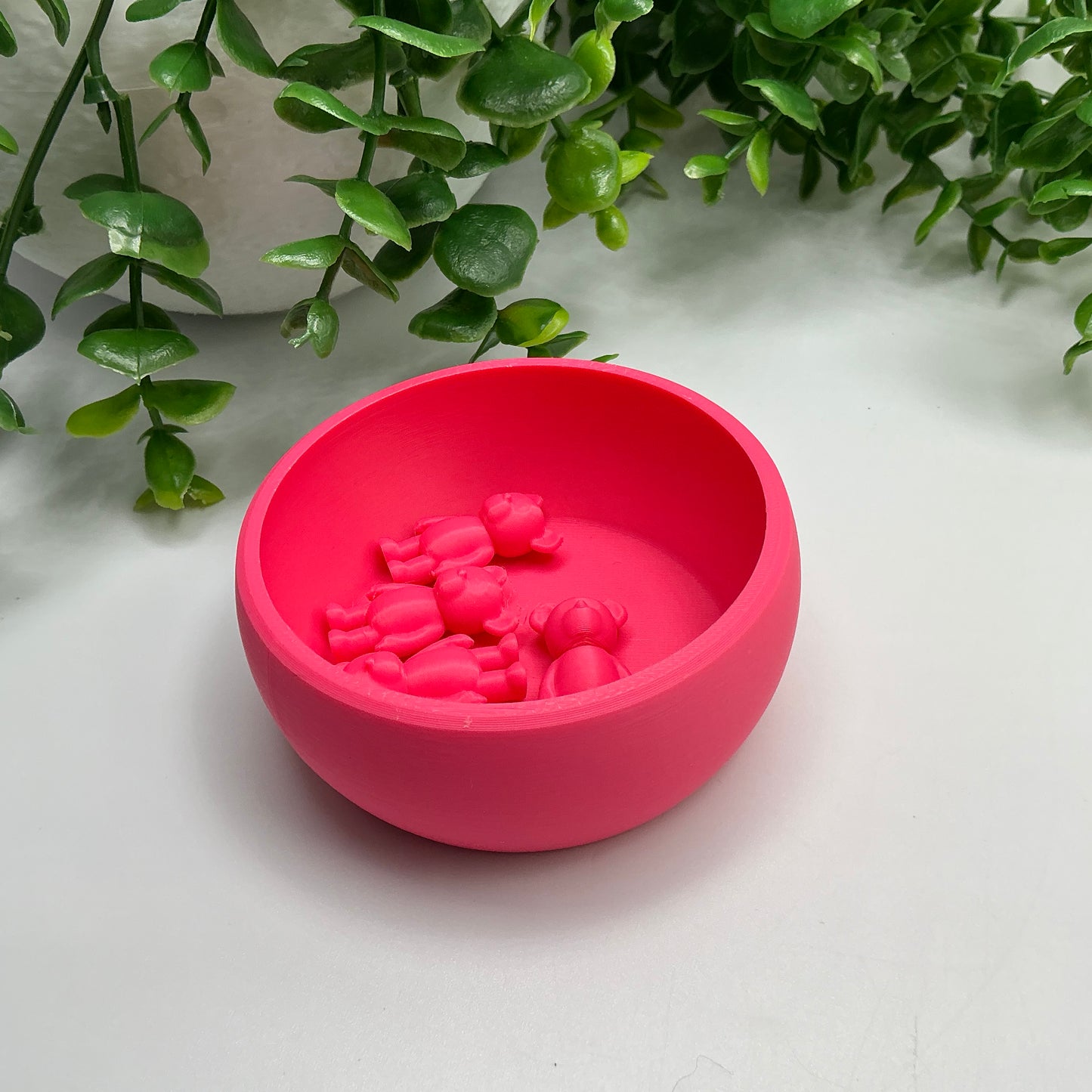 Counting Teddy Bear with Bowl - close-up detail