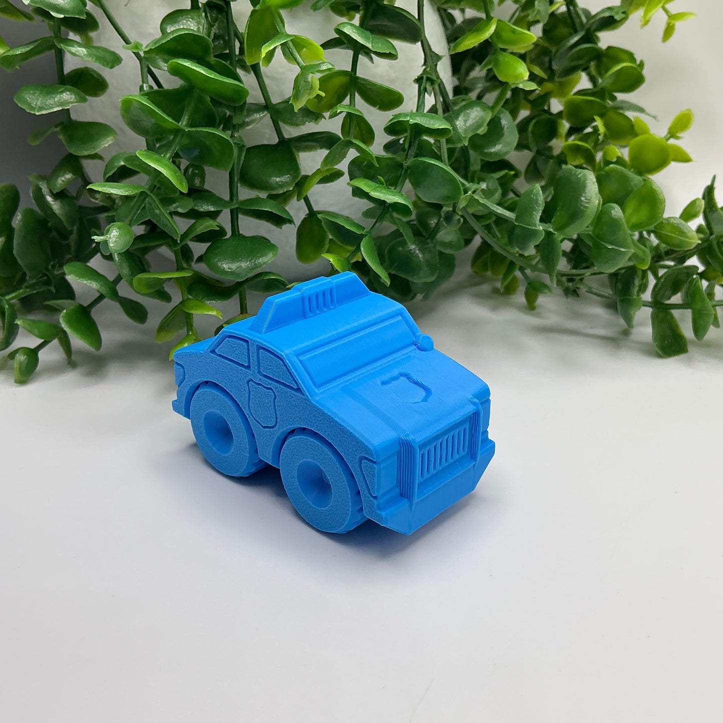 City Vehicles Set - Fire Truck, Police, Bus & Ambulance, Eco-Friendly - packaging view