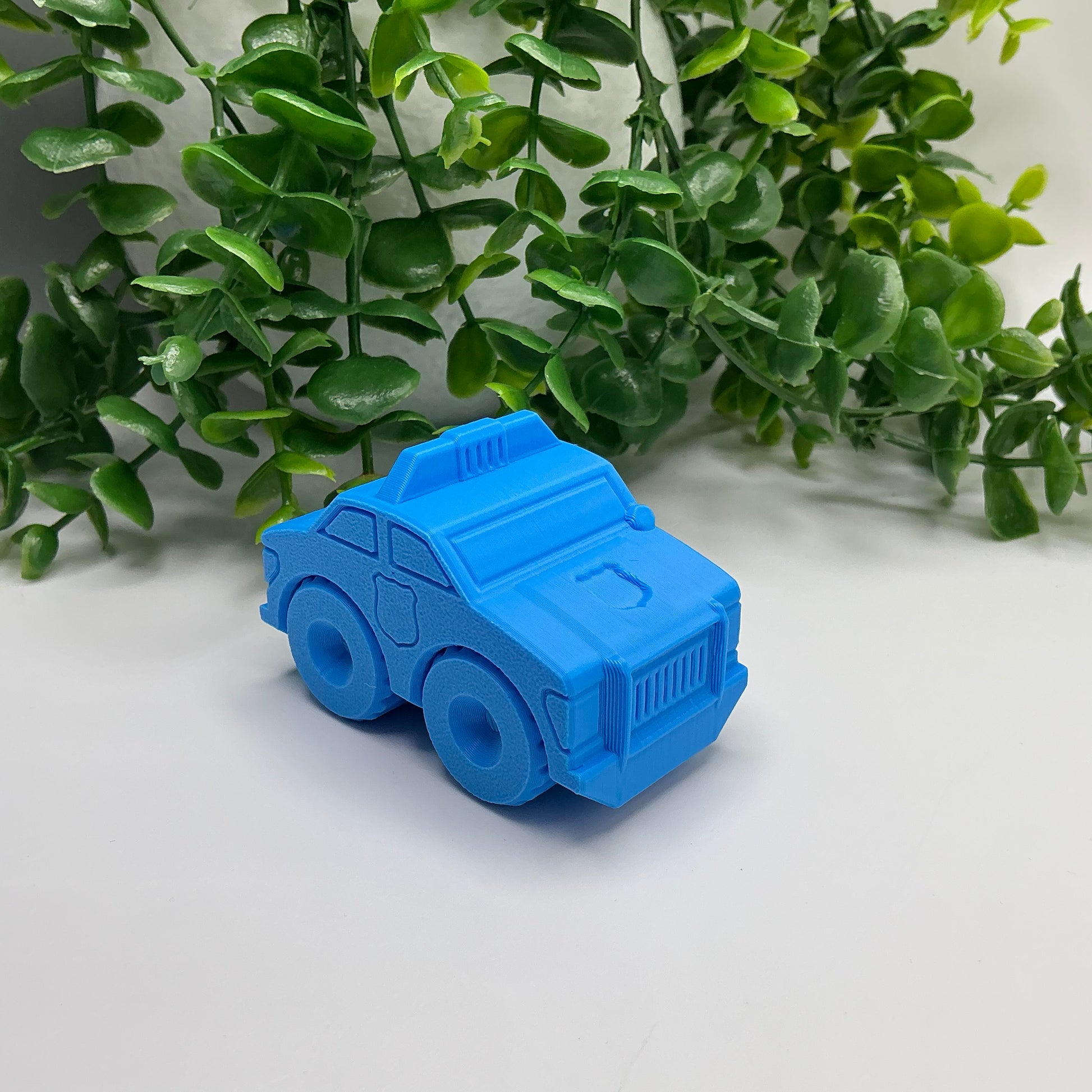 City Vehicles Set - Fire Truck, Police, Bus & Ambulance, Eco-Friendly - packaging view