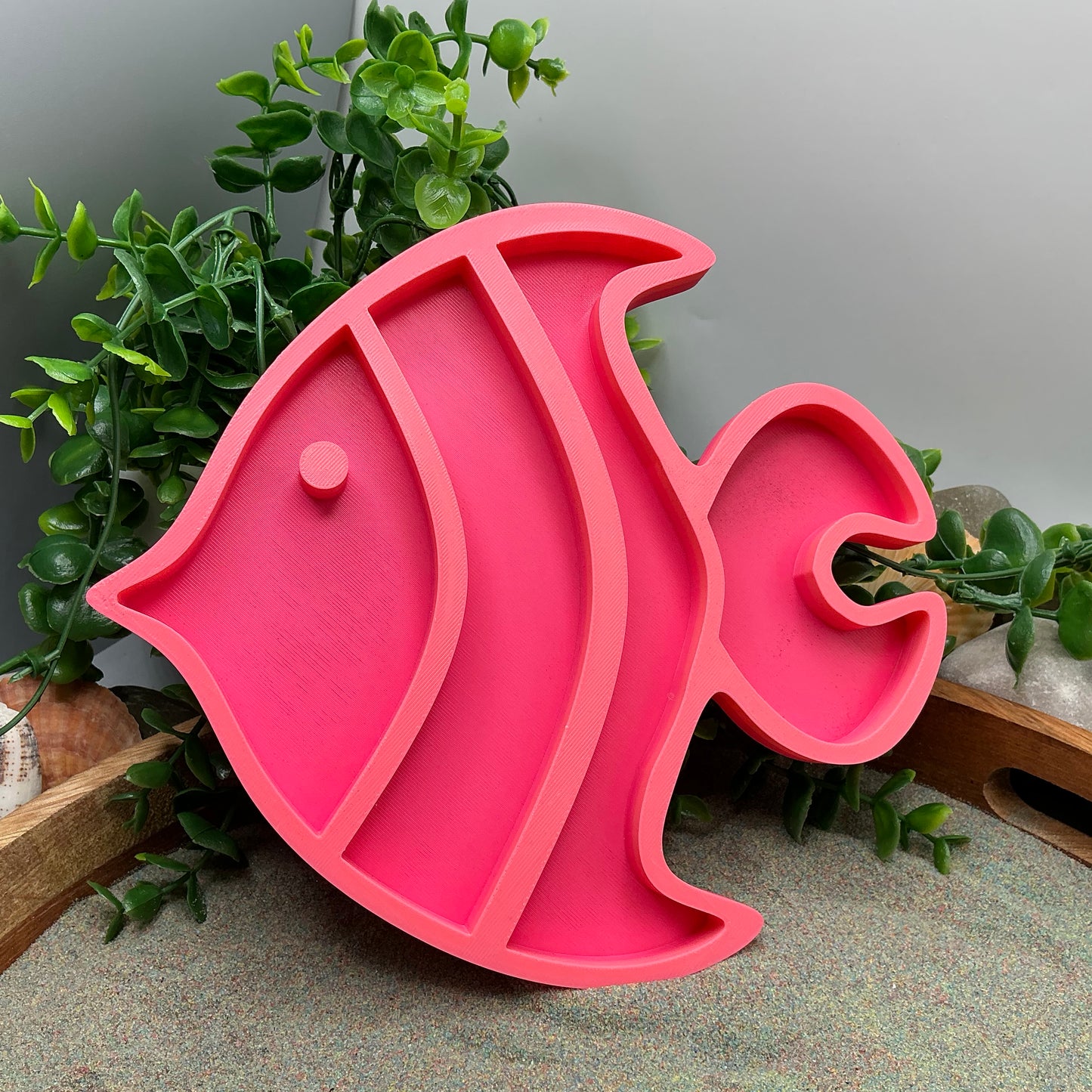 Large Fish Sensory Filling Tray - Eco-Friendly 3D Printed for Sand, Rice & Oats