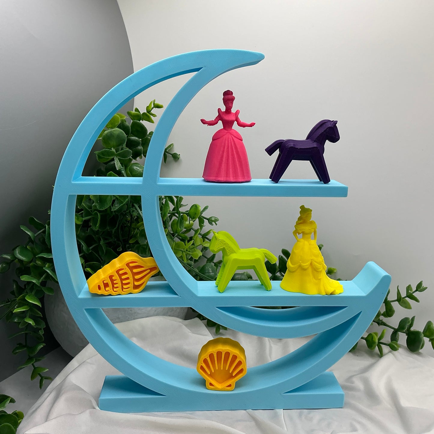 Set of two table top mini shelves Moon & Star bedroom decor