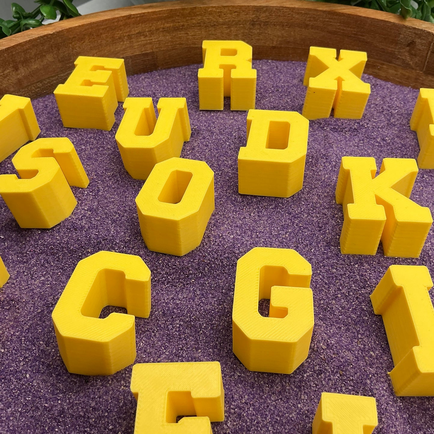 Small chunky stacking alphabet letters A to Z