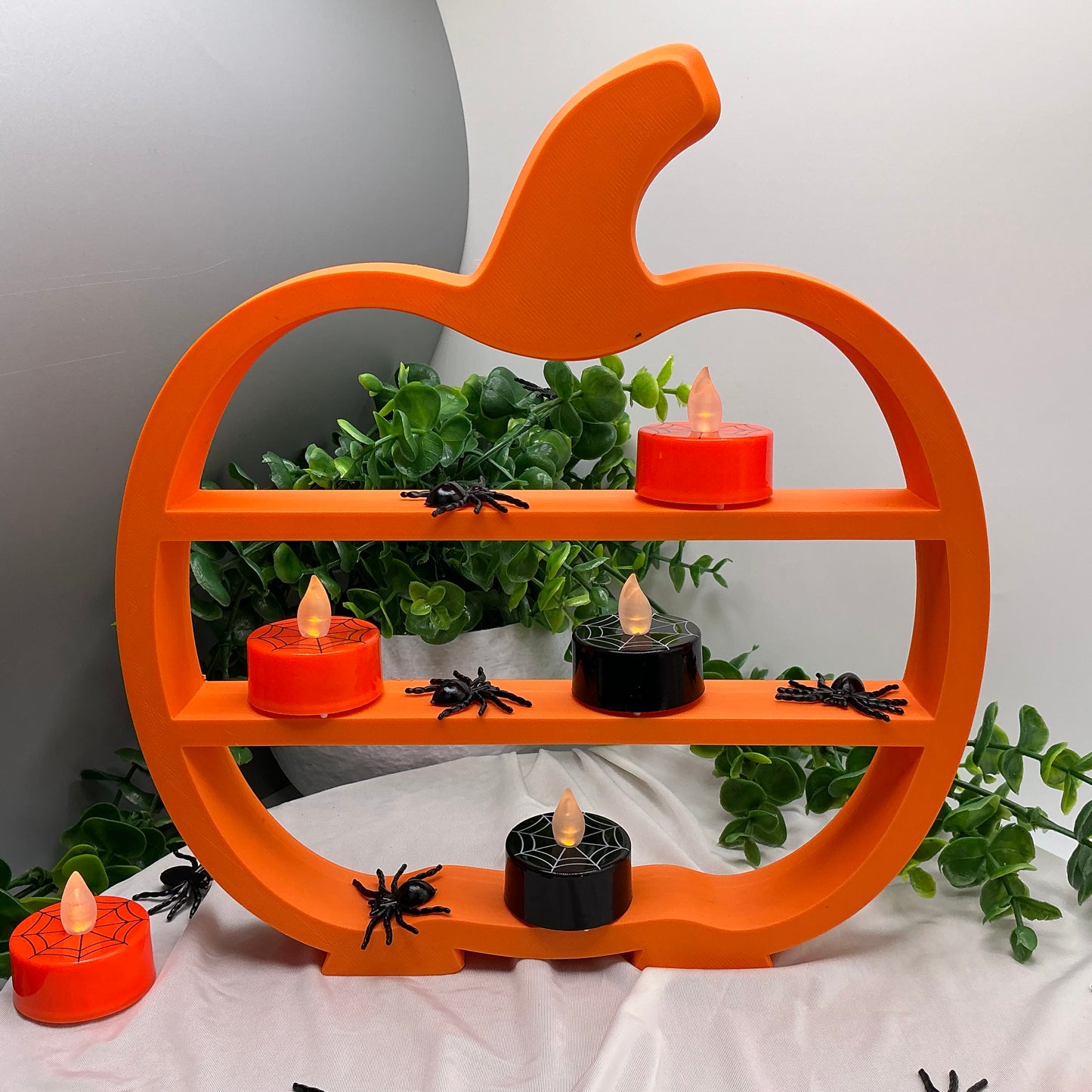 Halloween mini shelves set Cauldron, Pumpkin & Witches Hat