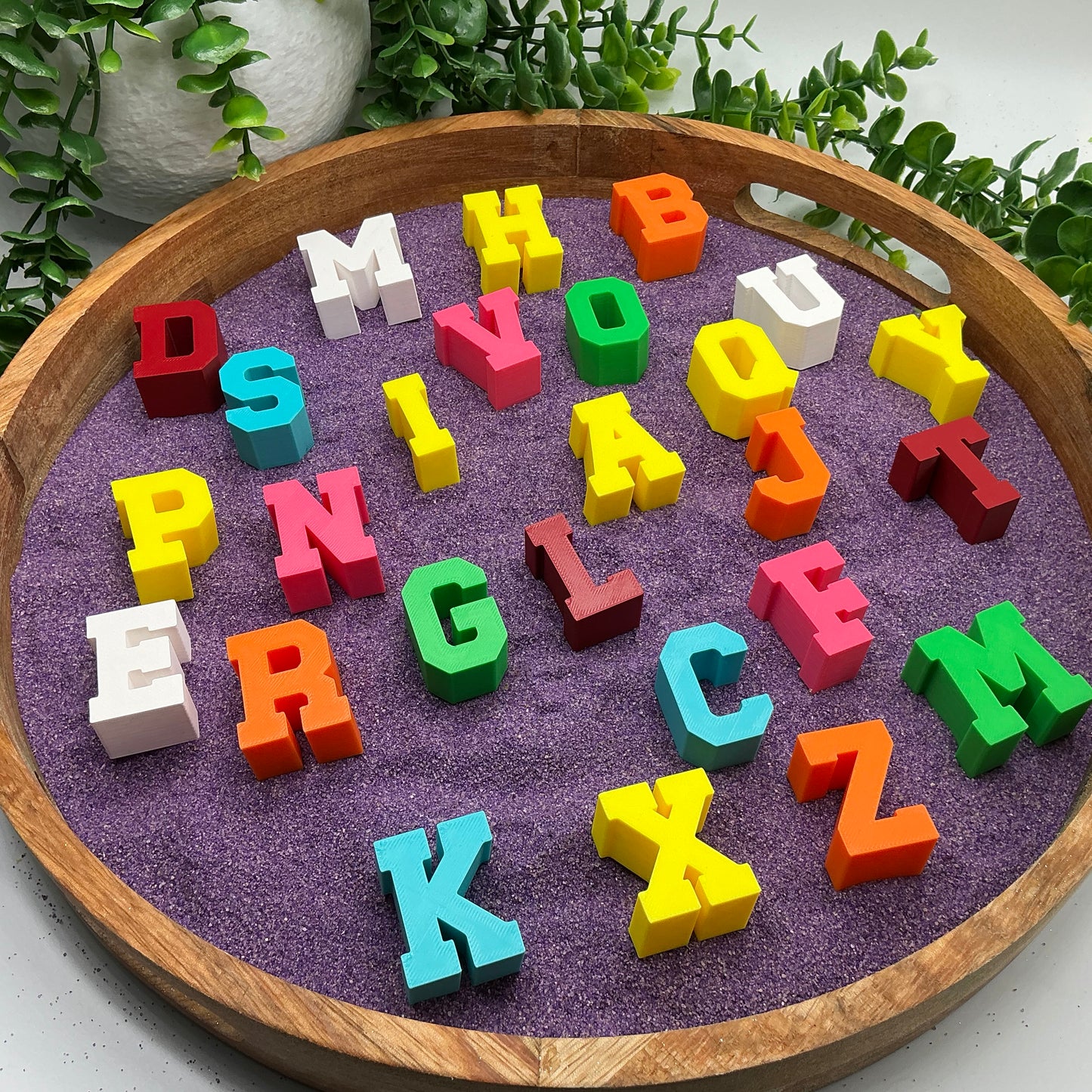 Small chunky stacking alphabet letters A to Z