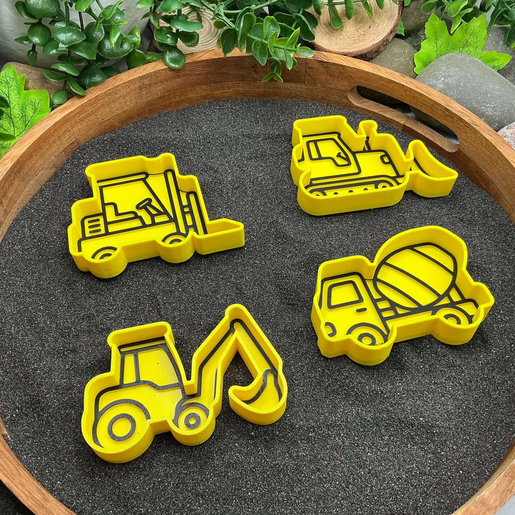 3D-printed construction vehicles sensory fill shape set - 4 piece for tuff trays and sandpits - view 2 of 11