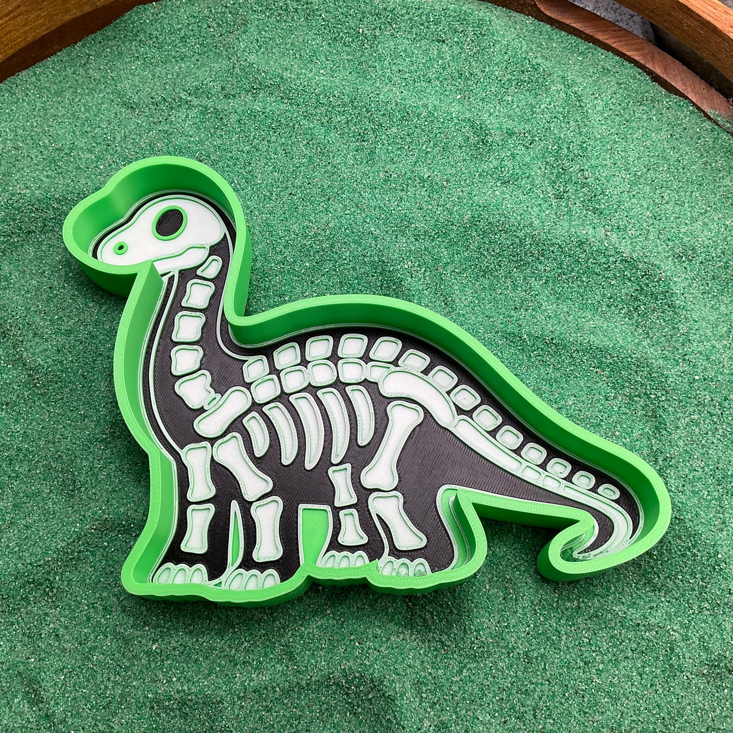 3D-printed skeleton dinosaur sensory play set - 6 piece with T-Rex, Triceratops, Stegosaurus, Spinosaurus, Pterodactyl, Brachiosaurus - view 14 of 16
