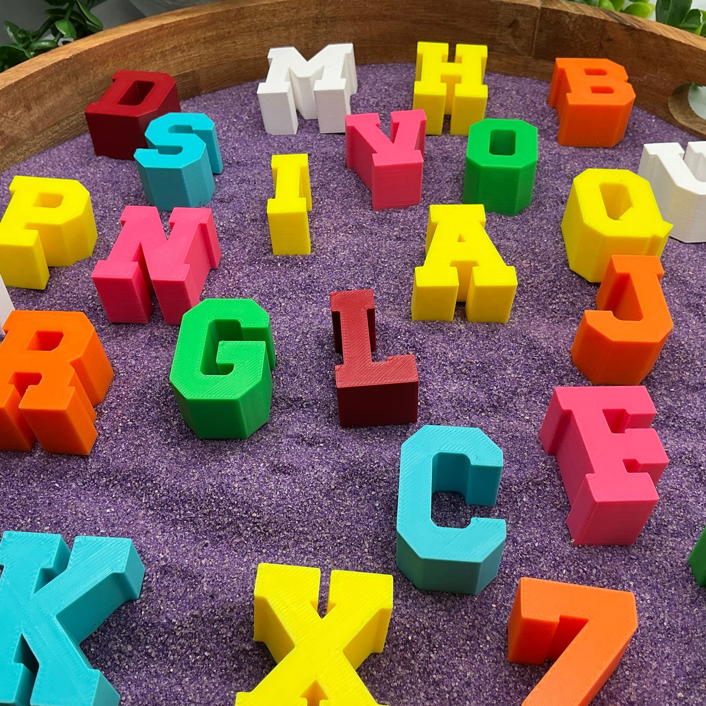 Small chunky stacking alphabet letters A to Z