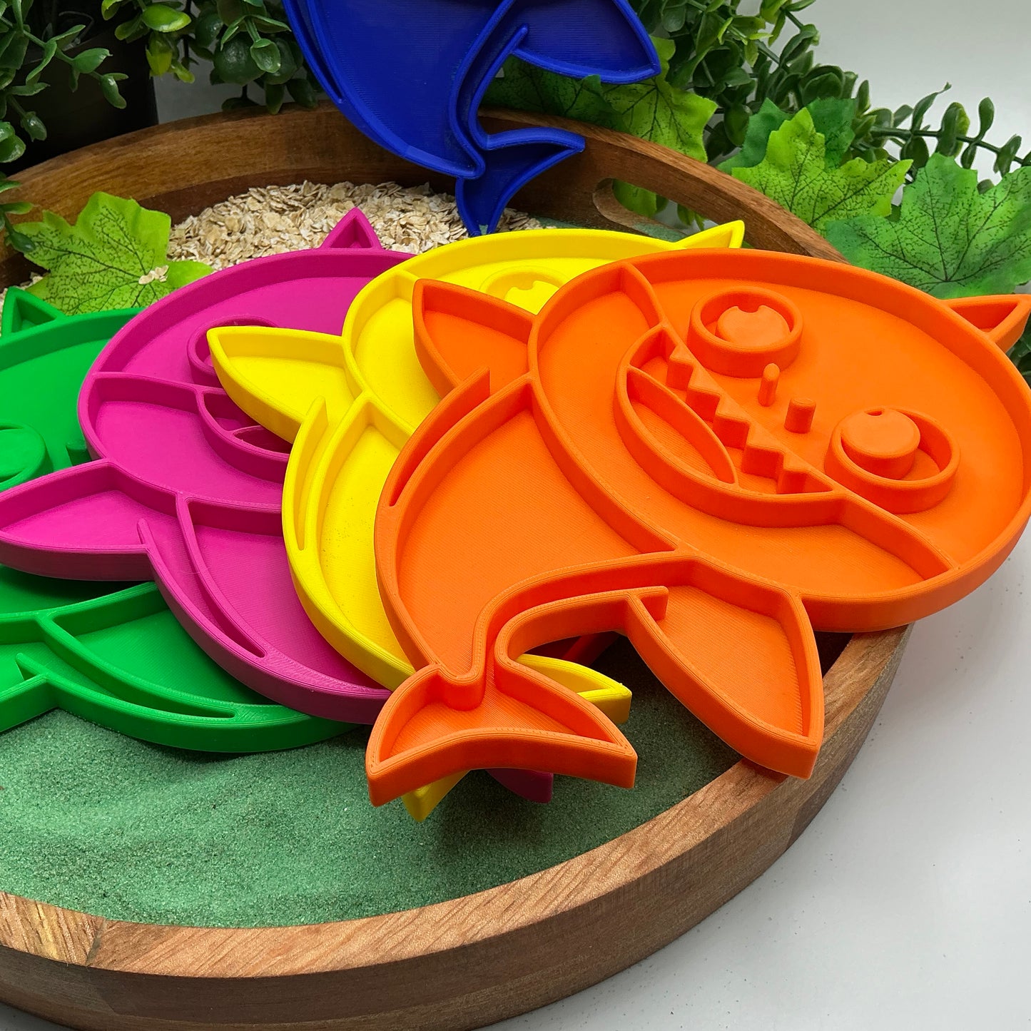 5-Piece Set Shark Tray's Baby Shark Family Large Sensory Filling Trays Montessor - View 7