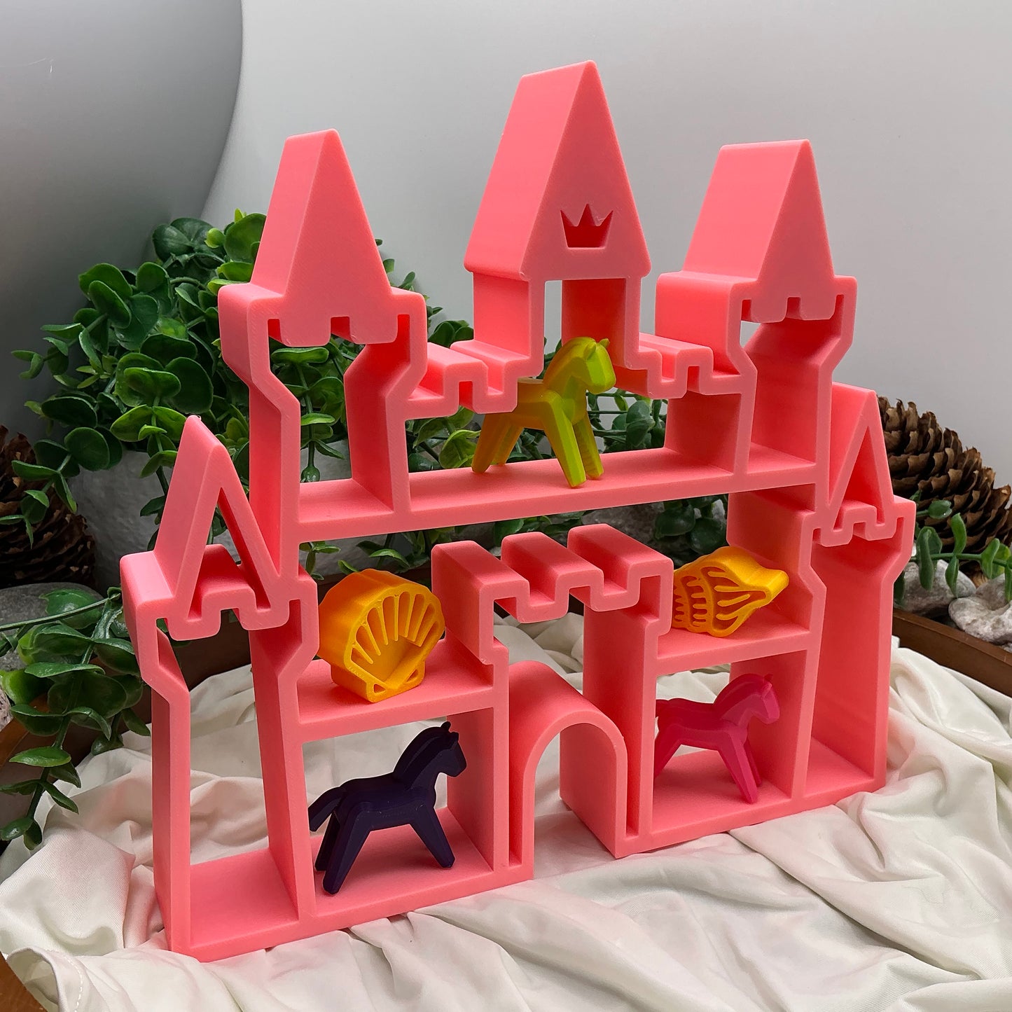 Princess Castle tabletop mini shelf display glow in the dark castle bedroom decor