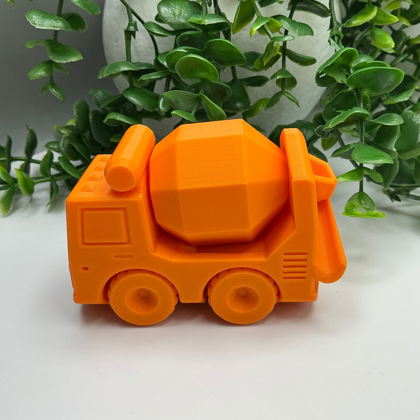 Concrete Mixer Vehicle Truck Construction Vehicle Durable Builder Toy - close-up detail