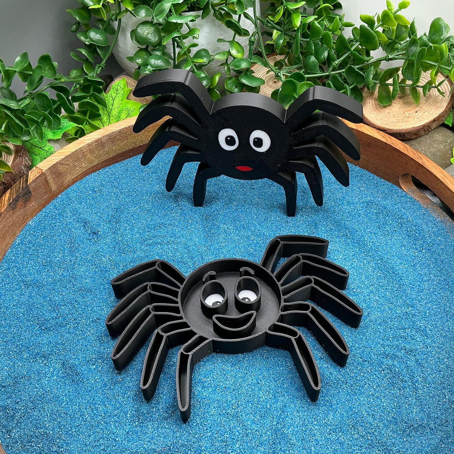 3D-printed spider sensory filling tray for Incy Wincy nursery rhyme and minibeasts play - view 3 of 8