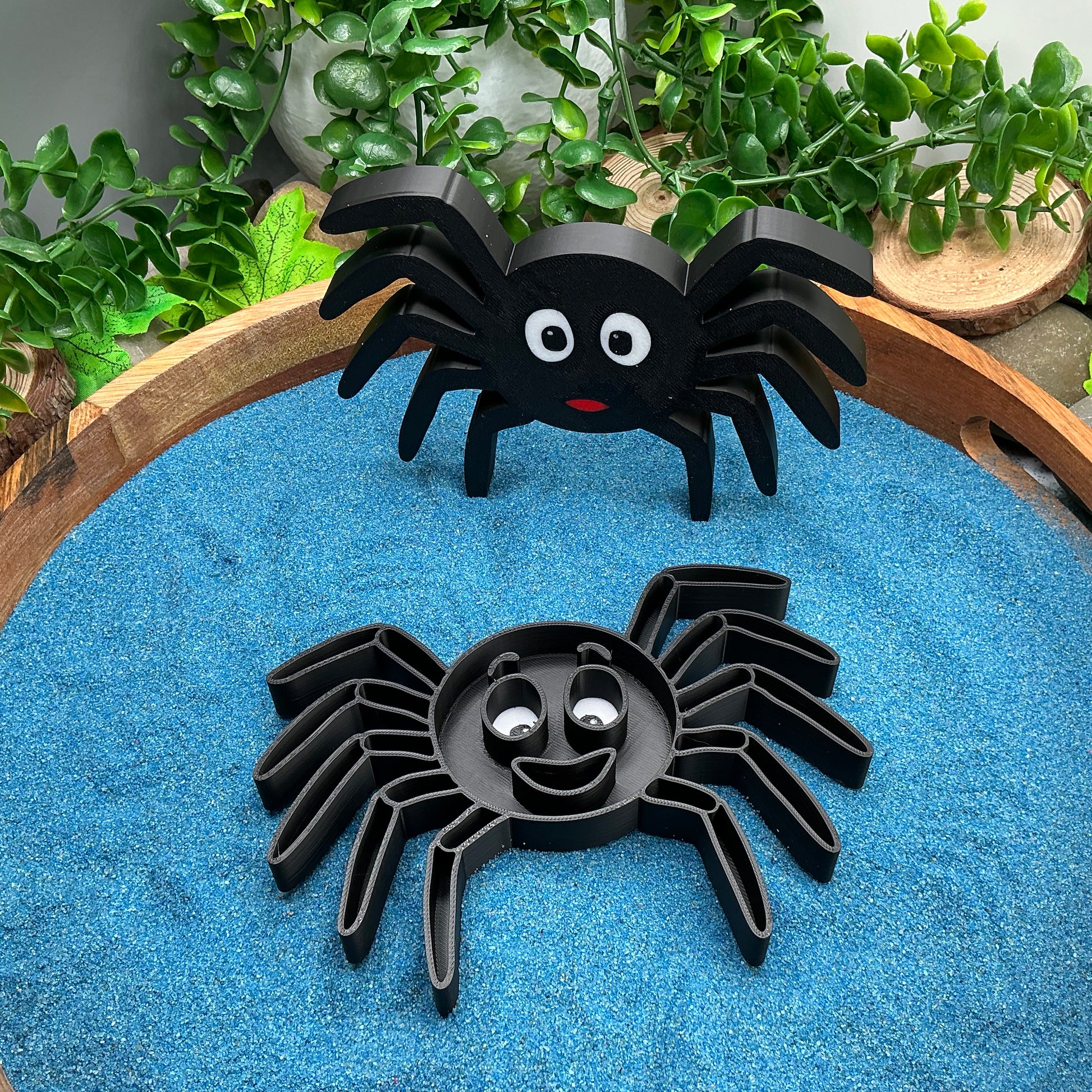 3D-printed spider sensory filling tray for Incy Wincy nursery rhyme and minibeasts play - view 3 of 8