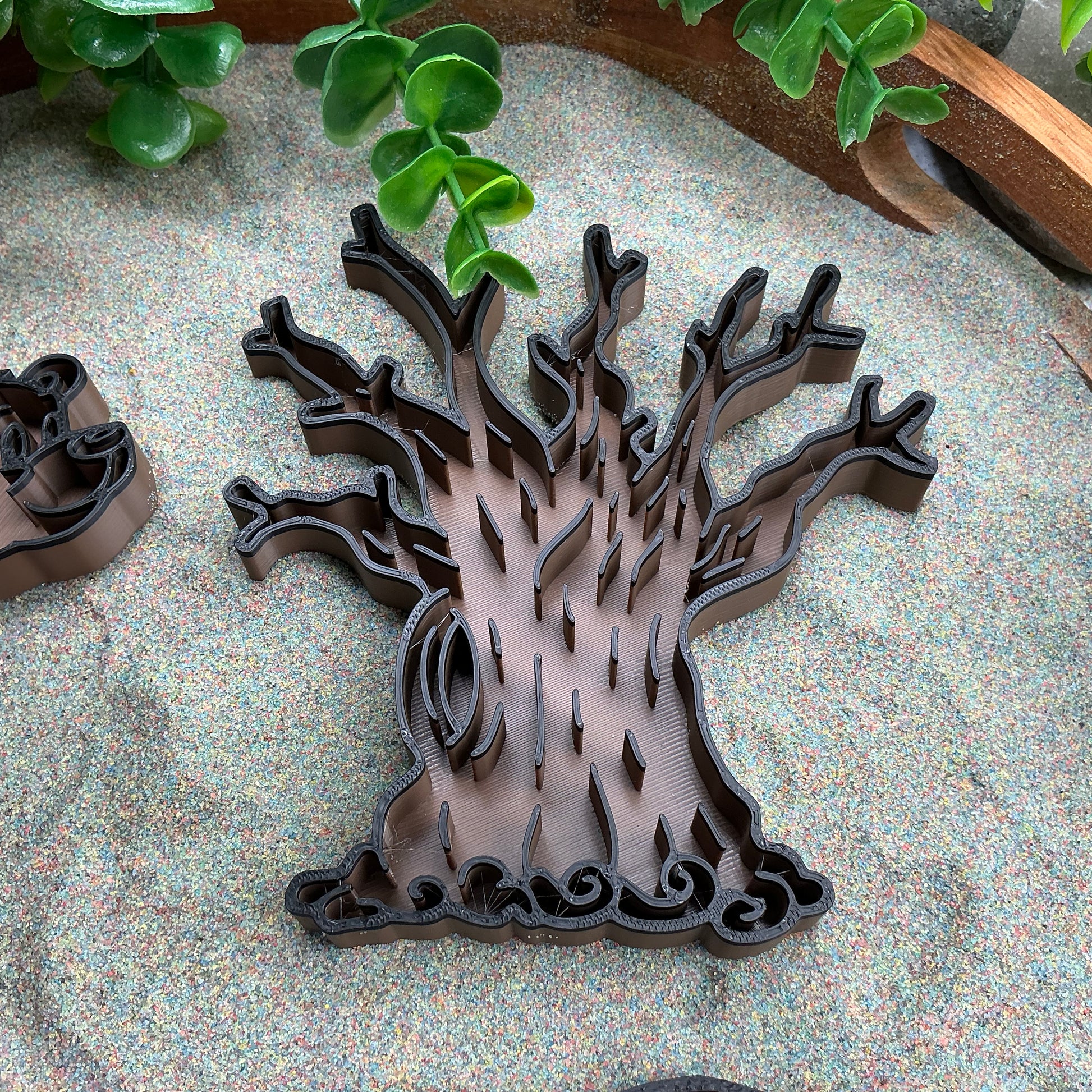 3D-printed bear theme sensory filling tray, 4-piece set for sand and rice tuff trays - perfect for bear hunt storytelling - view 4 of 13