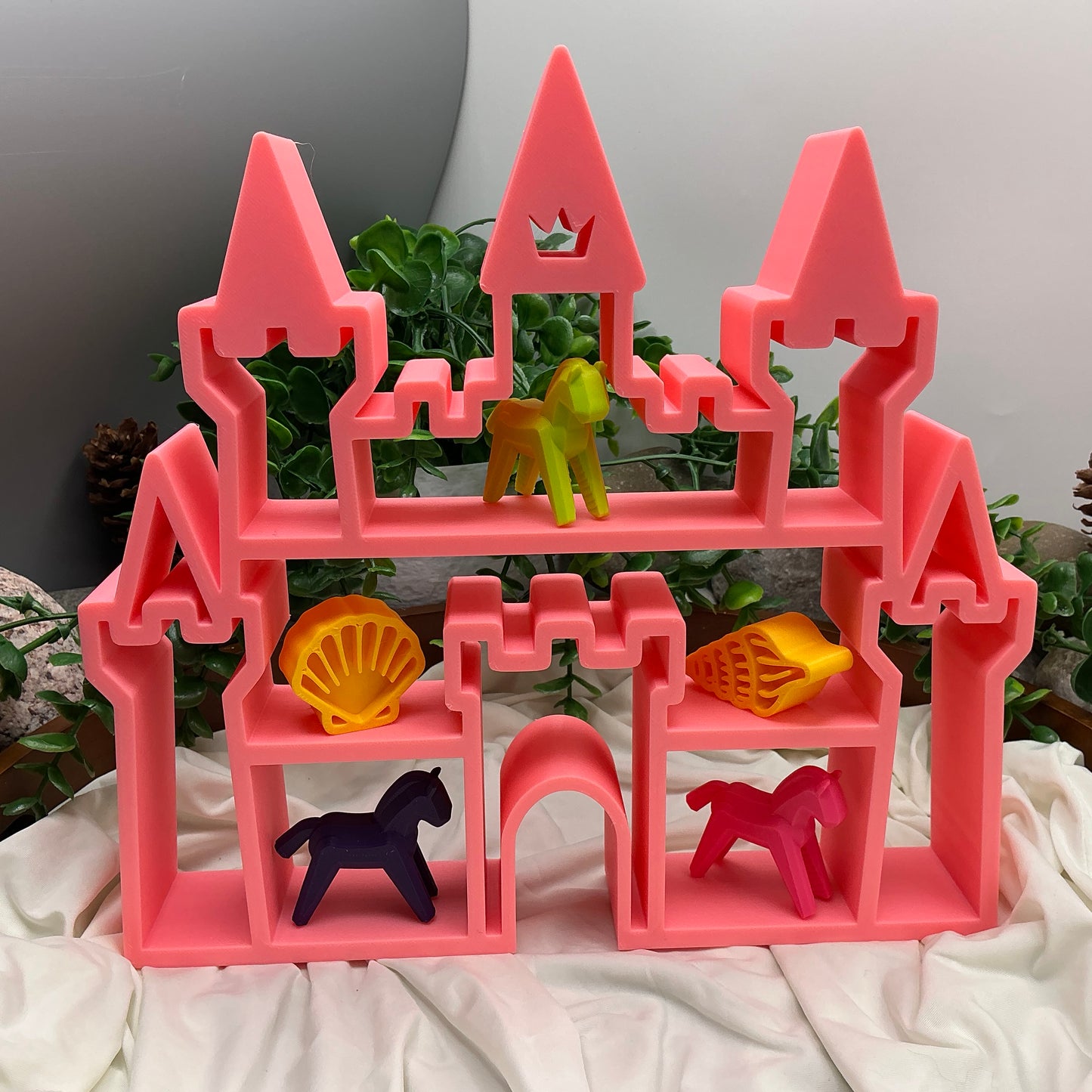 Princess Castle tabletop mini shelf display glow in the dark castle bedroom decor