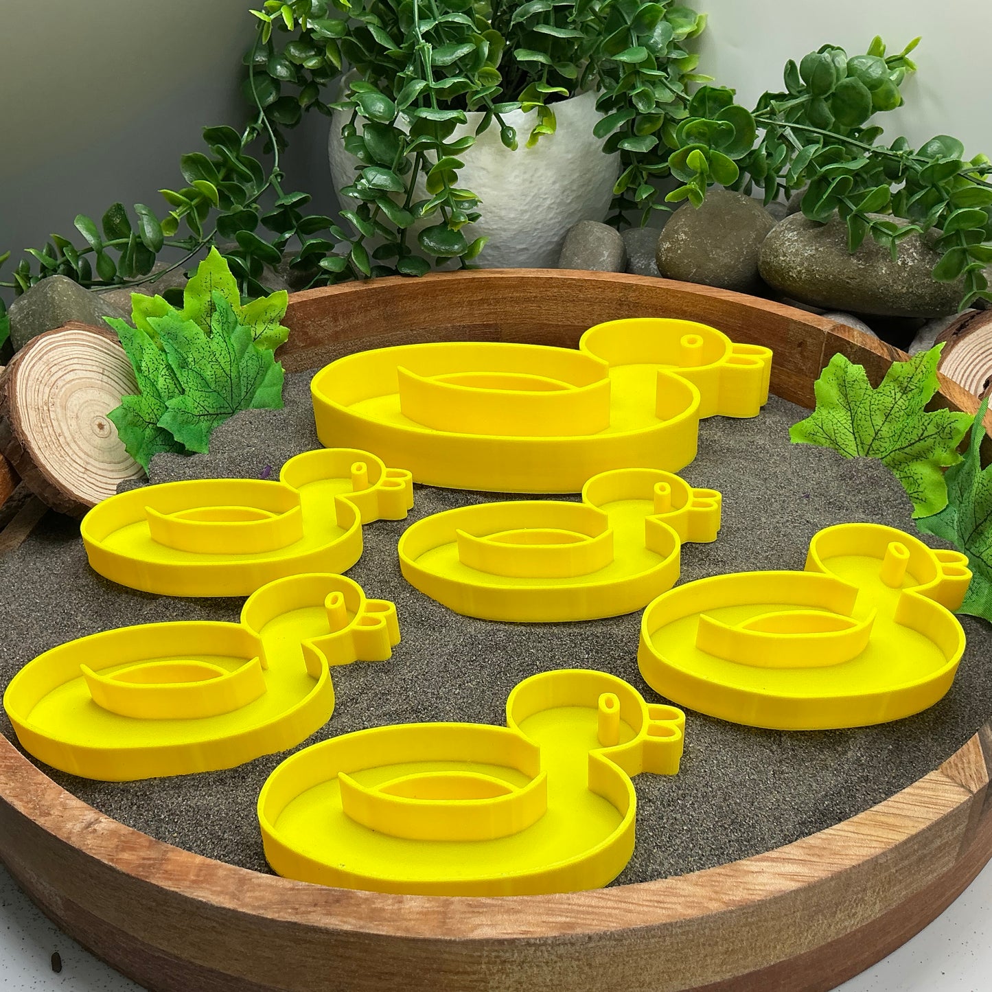 Five Little Ducks Sensory Tray Set 6 Piece Set Eco-Friendly 3D Printed Nursery Rhyme Activity