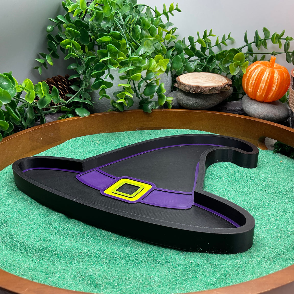 Halloween Witch & Broomstick Sensory Set - 5 Piece Fill Shapes & Trays for Story Play