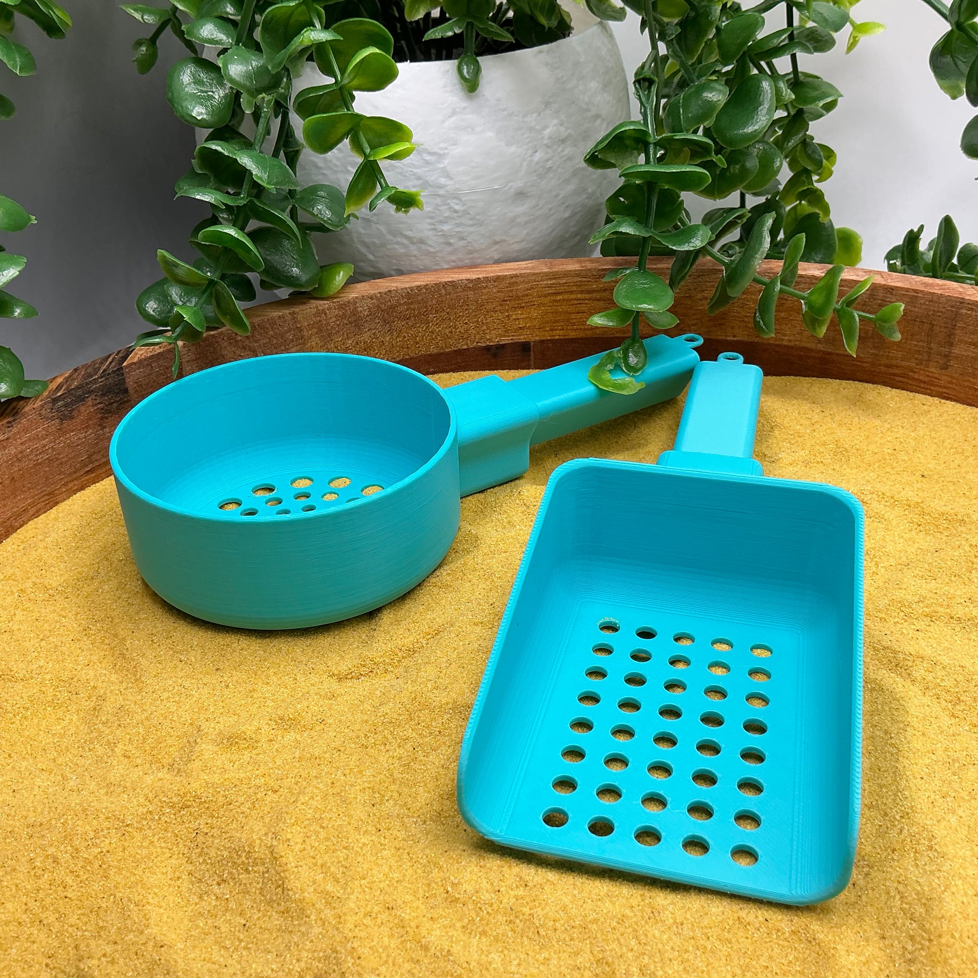 Sand & Water Sieve Set (2 Piece) Sieve Set for Sand Tray & Water Trays - close-up detail