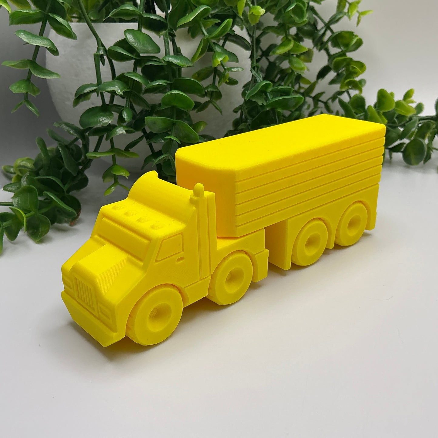 American Semi Truck Toy - side view