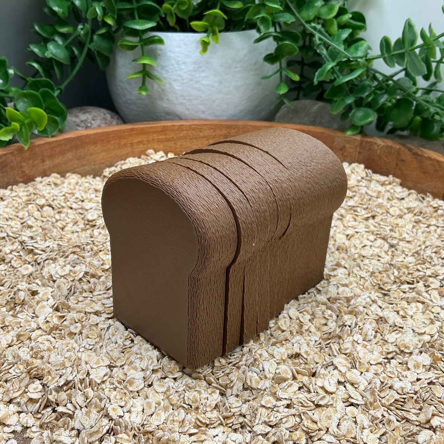 Pretend role play kitchen food, a loaf of bread bakery set up