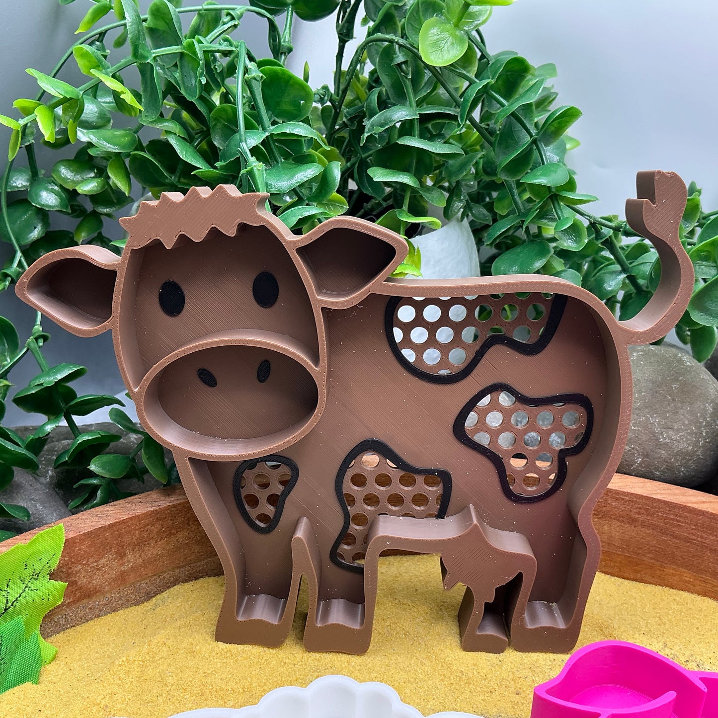 Farm Animal Sieves - 3 Piece Set for Sand & Water Play (Cow, Sheep & Pig)