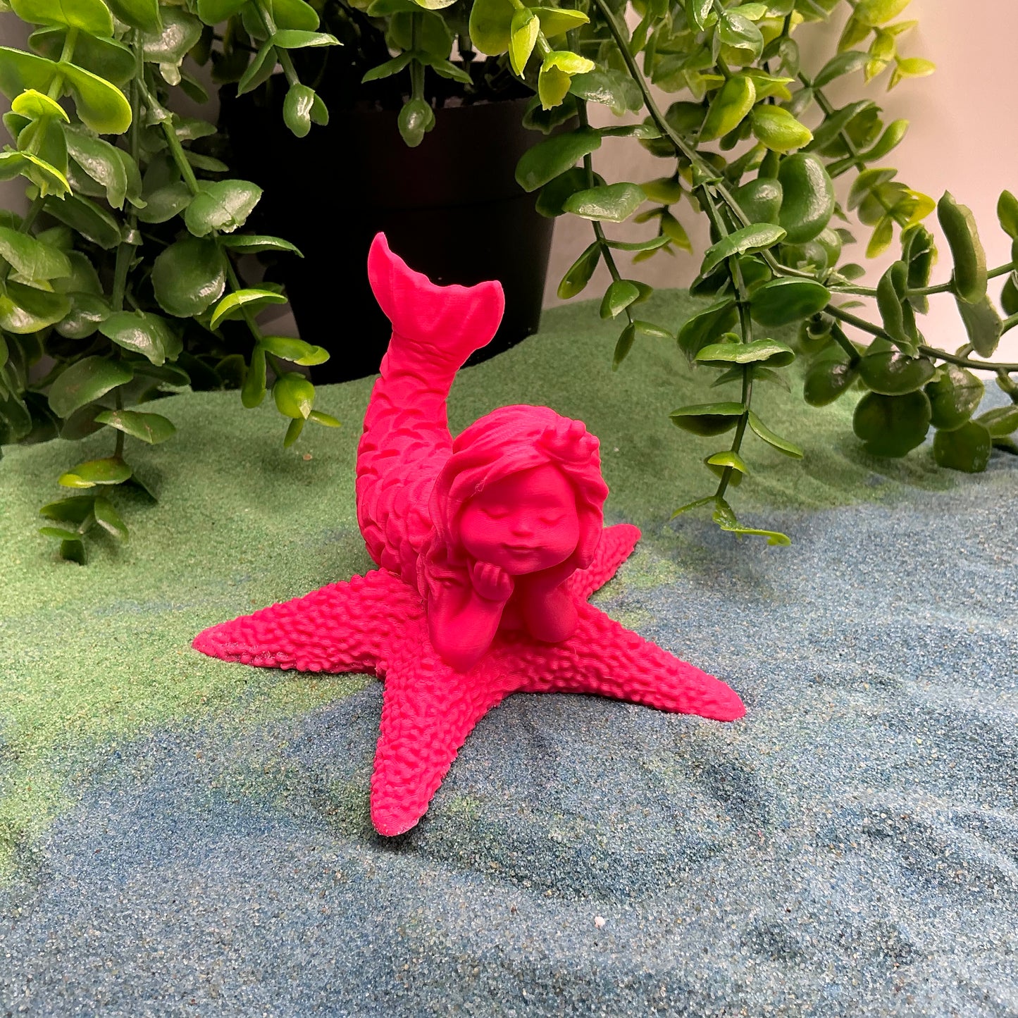 3D Printed Mermaid Princess on Starfish Textured Sensory Toy - View 10
