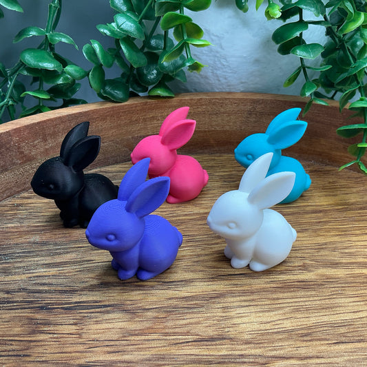 Colourful Bunny Math Counters 3D Printed Learning Rabbits Early Math Skills,Sort - Alternative View