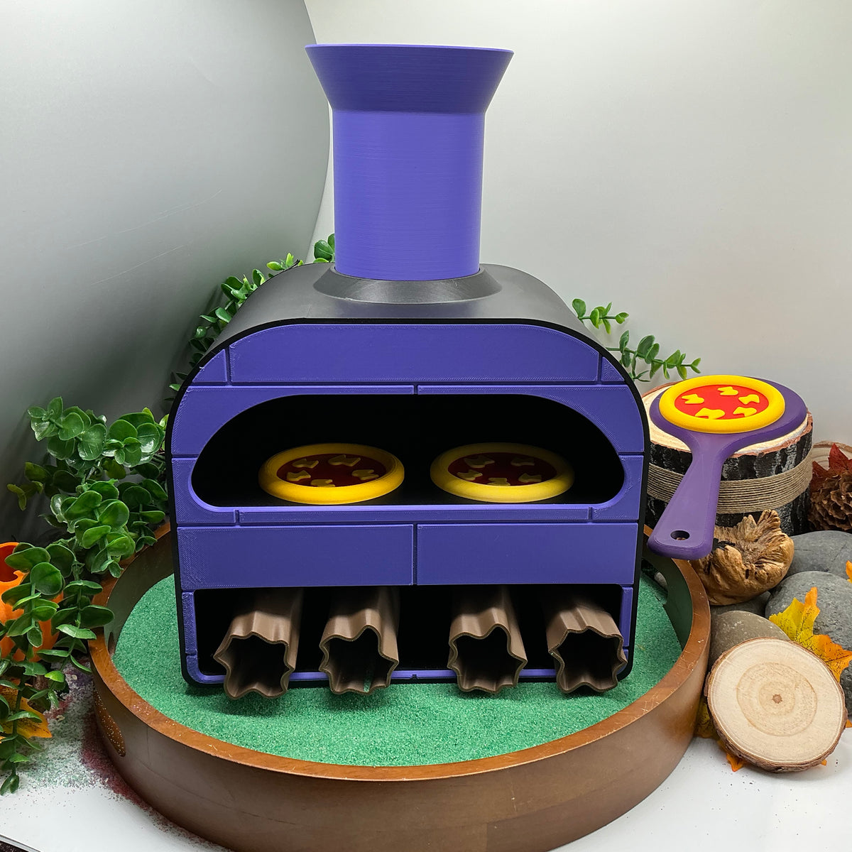 Large Pizza Oven Stove Set Kitchen Food Role Play Set Eco-Friendly 3D Printed
